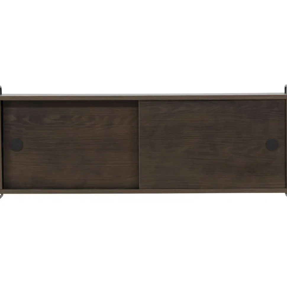 Paris väggskåp 48 x 122 cm - Svart/Mocca