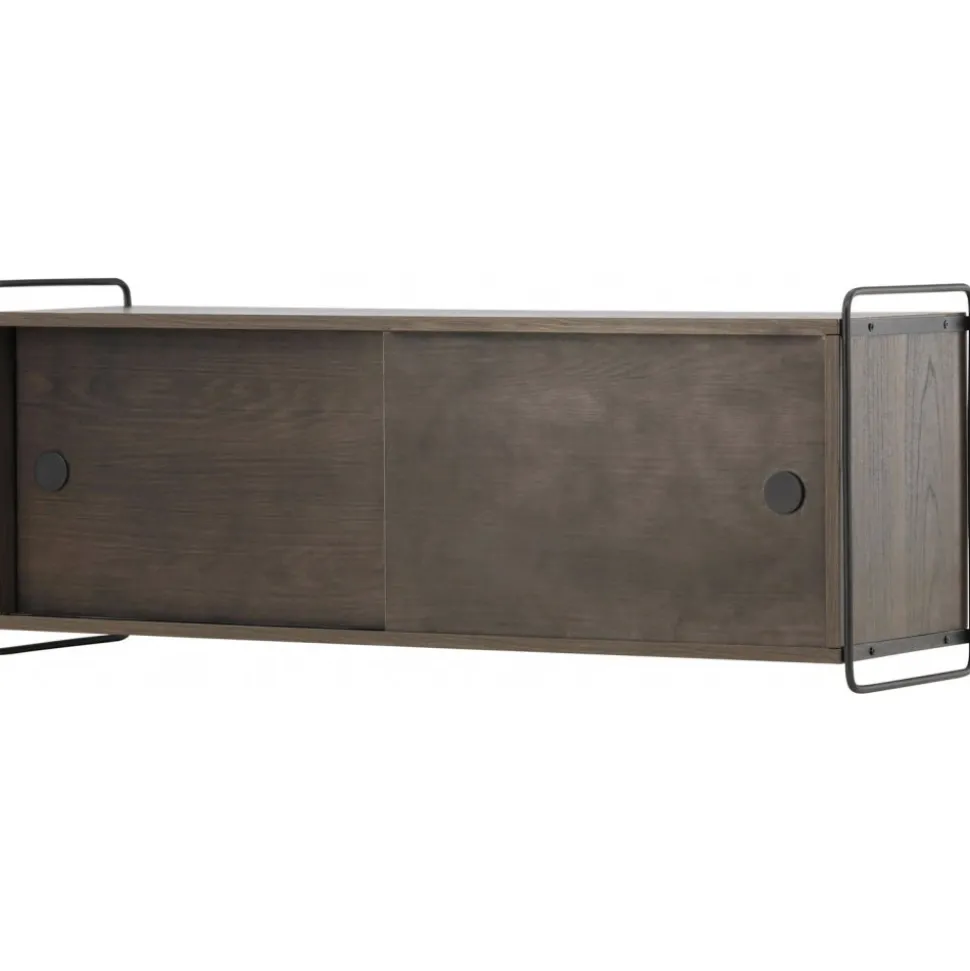 Paris väggskåp 48 x 122 cm - Svart/Mocca