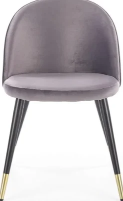 Paulina matstol - Grå (sammet) / Mässing + Fläckborttagare för möbler