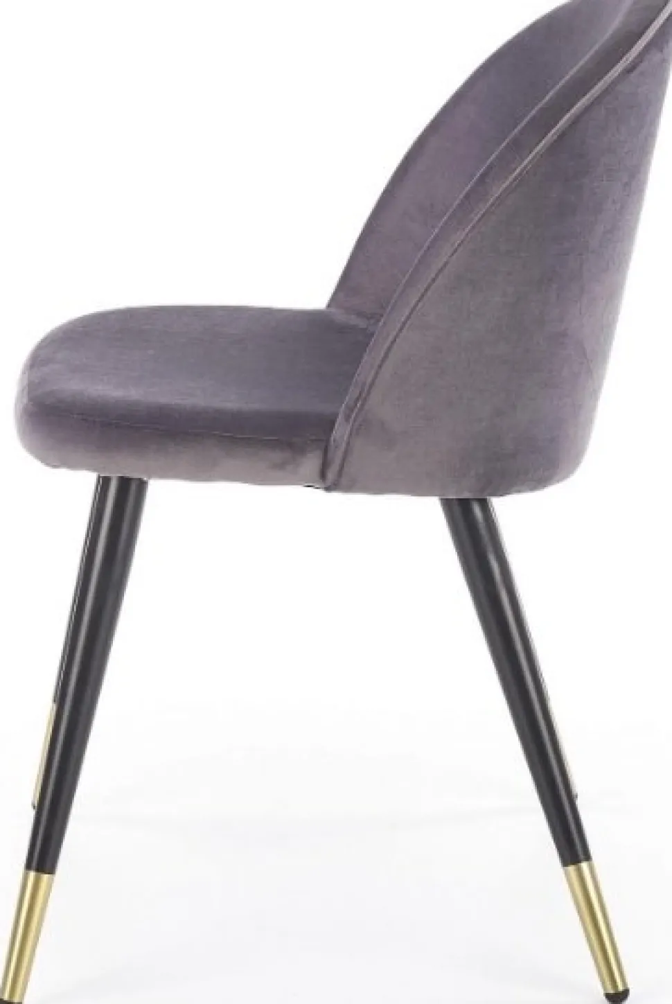 Paulina matstol - Grå (sammet) / Mässing + Fläckborttagare för möbler