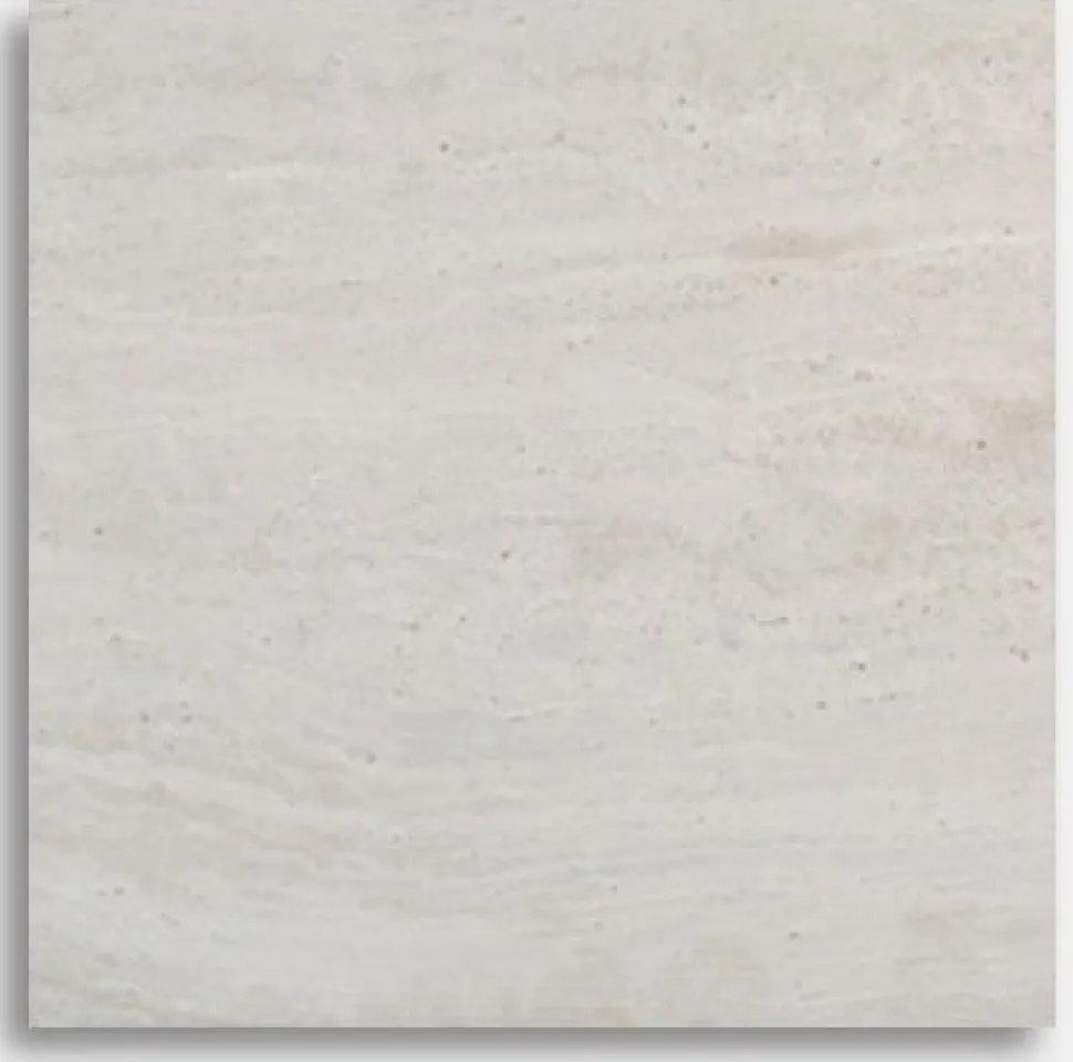 Paus soffbord - Whitewash / Ljus Travertin 90x90 cm