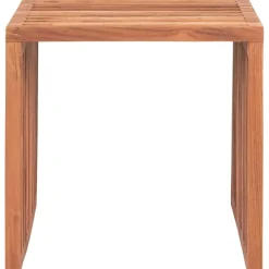Pego sidobord Teak 40 x 40 cm + Rengöringsmedel för utemöbler