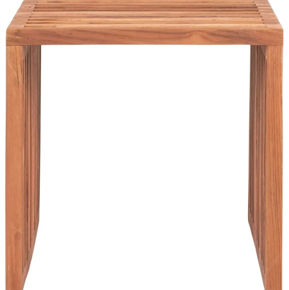 Pego sidobord Teak 40 x 40 cm + Textilskydd för utemöbler