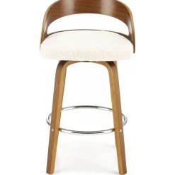 Pelican barstol 110 - Cream/valnöt