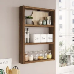 Pera vägghylla - Valnöt