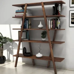 Perla bokhylla - Valnöt