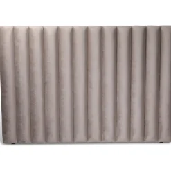 Pernilla sänggavel 140 cm - Gråbeige (Sammet)