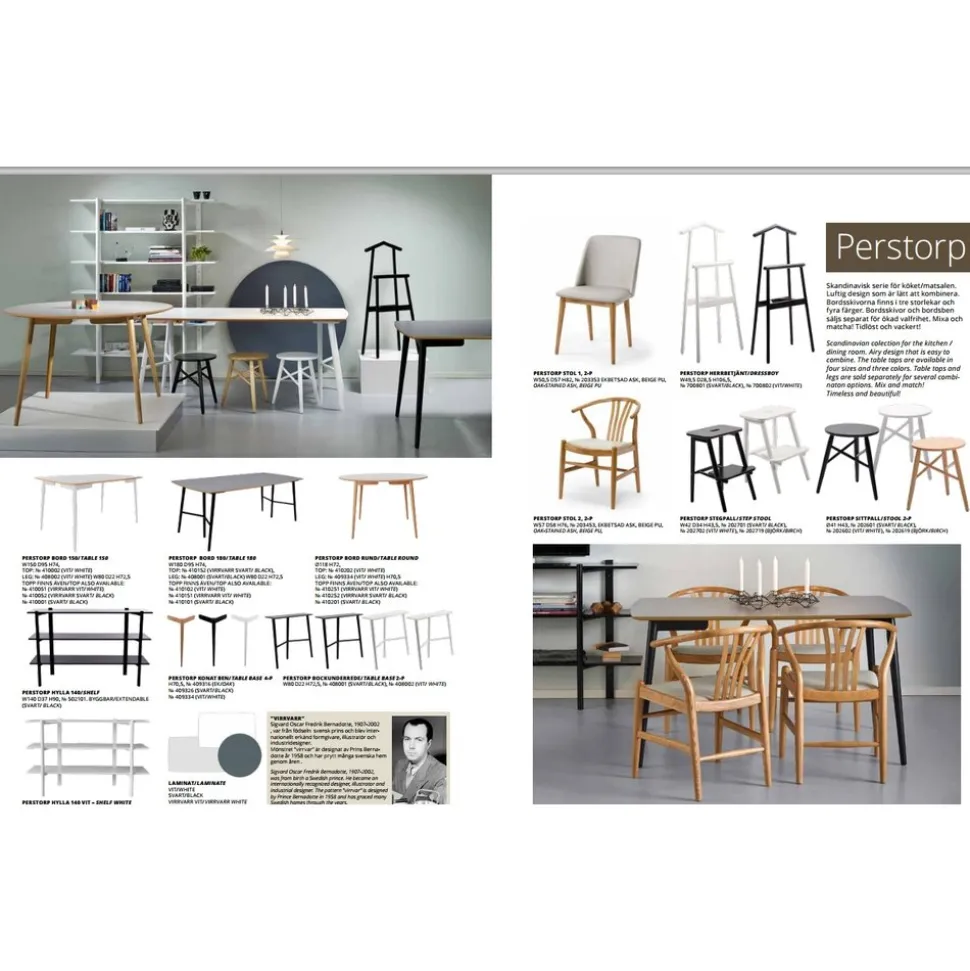 Perstorp matbord 150x90 cm - Svart HPL