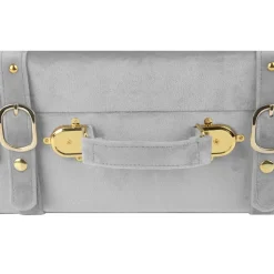 Petit vintage koffert set 2 st - Grå (Sammet)