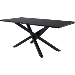 Piazza matbord 180 x 90 cm - Svart