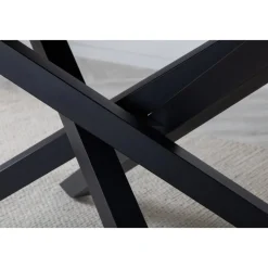 Piazza matbord 180 x 90 cm - Svart