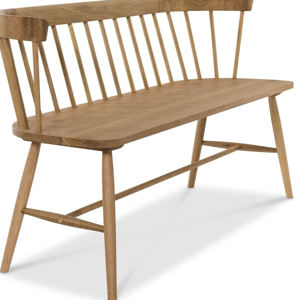 Pinnsoffa i oljad ek - Sandhamn + Textilrengöring för möbler