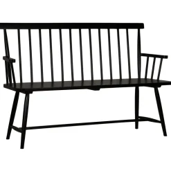 Pinnsoffa Karl Svart - 138 cm + Textilrengöring för möbler