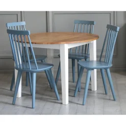 Pinnstol blå RAL5007 + Fläckborttagare för möbler