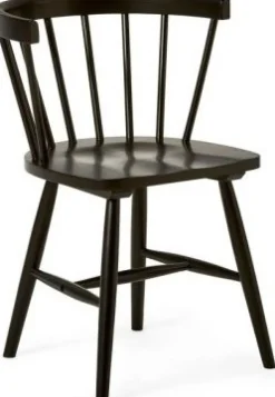 Pinnstol Sandhamn karmstol - Svart + Stolsdyna