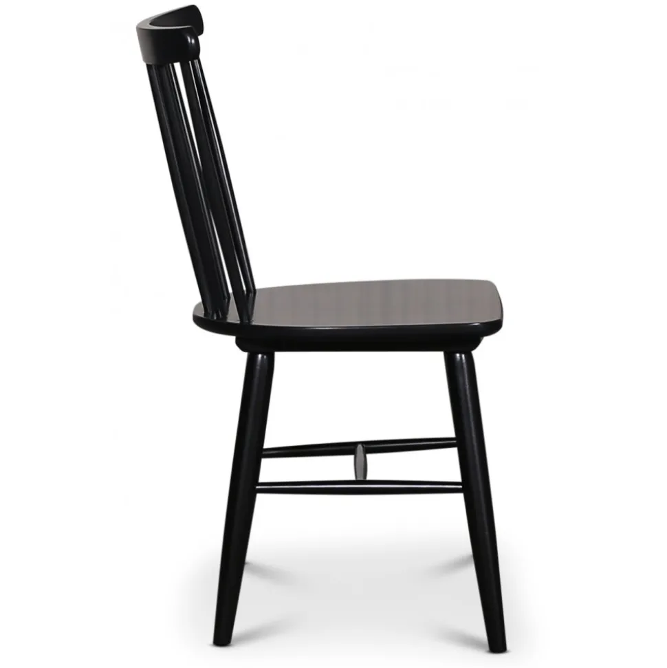 Pinnstol svart klassisk - Emil + Stolsdyna