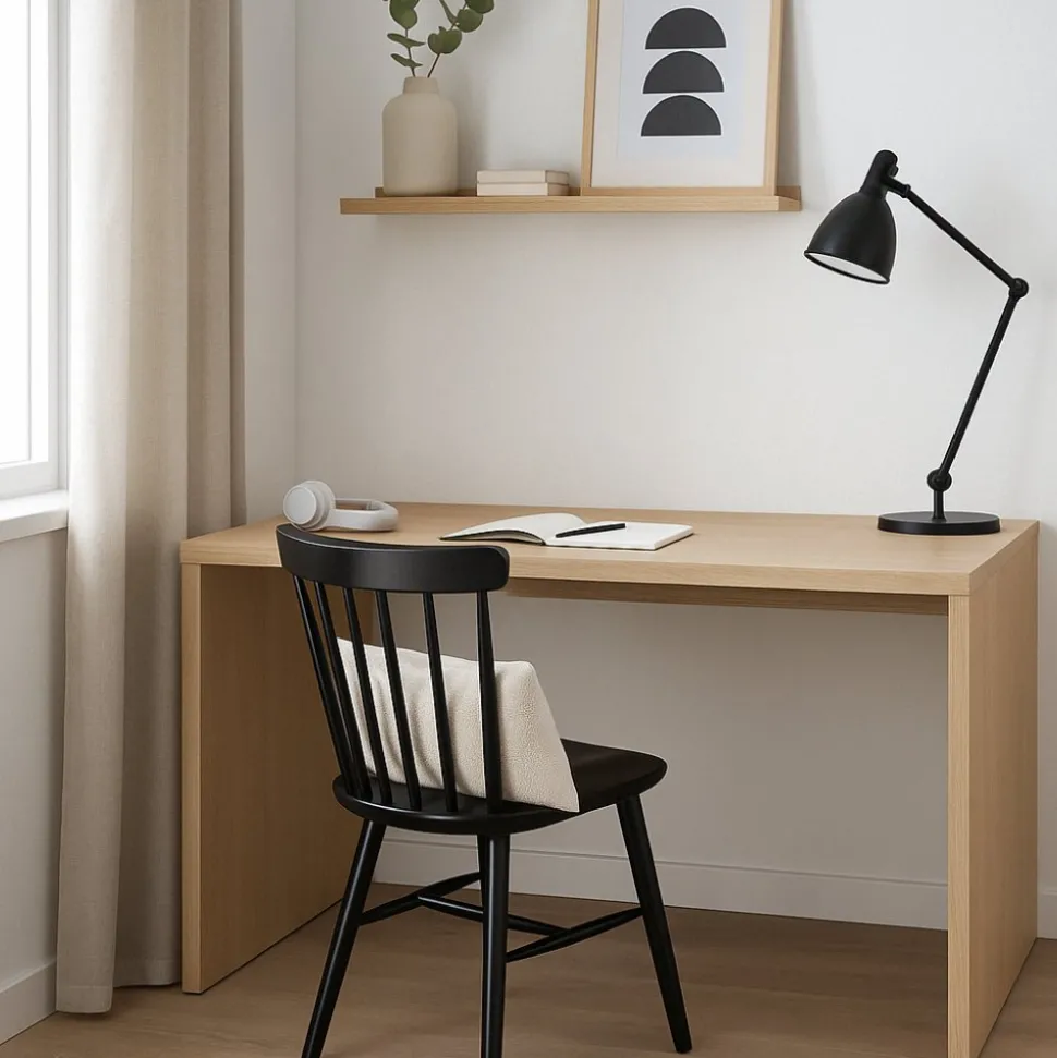 Pinnstol svart klassisk - Emil + Stolsdyna