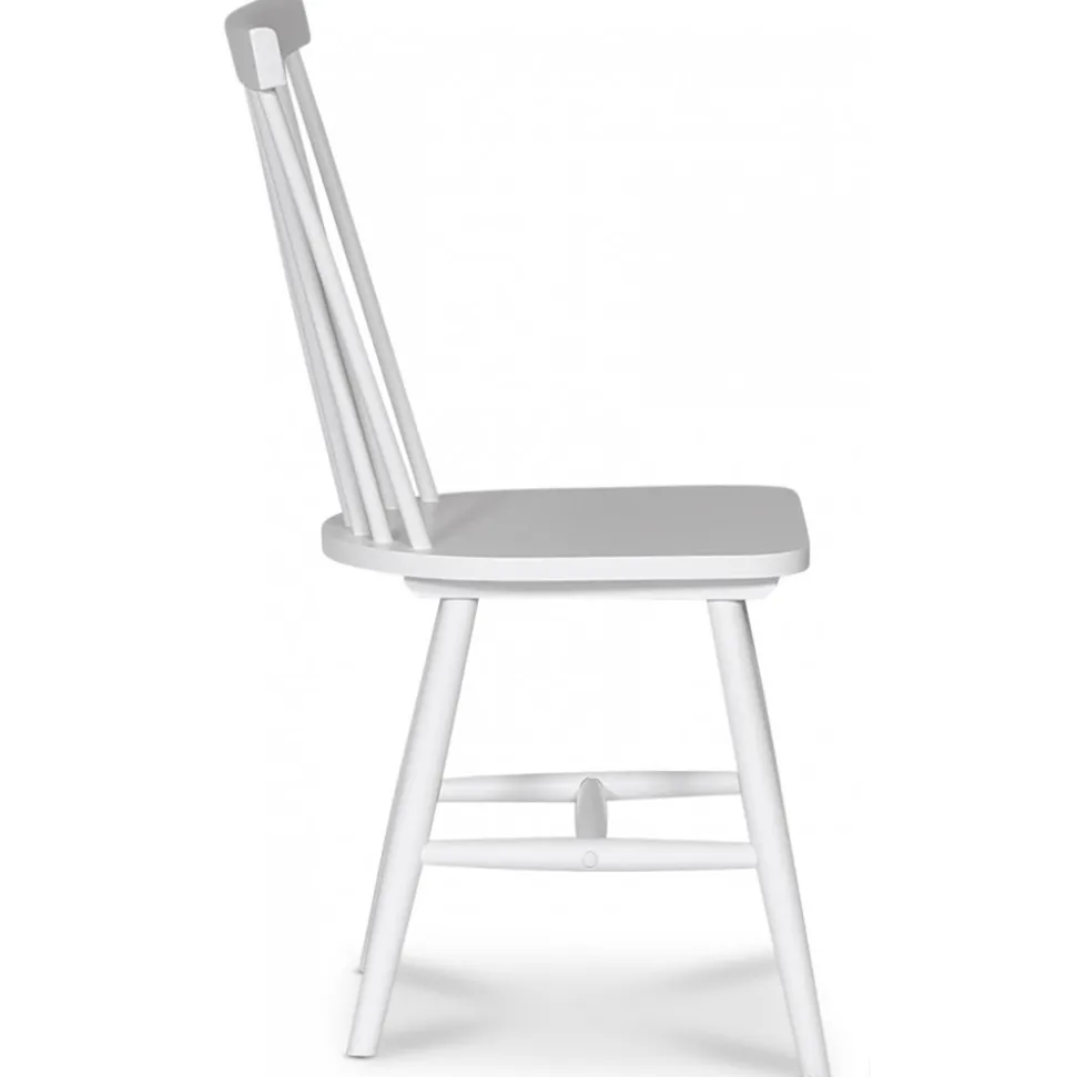 Pinnstol vit - Karl + Stolsdyna