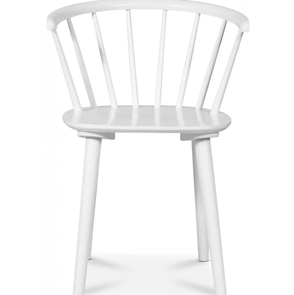 Pinnstol vit karmstol - Dalsland + Stolsdyna