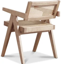 PiPi matgrupp, runt matbord Ø150 cm inkl 4 st Sara karmstolar - Whitewash + 3.00 x Möbeltassar