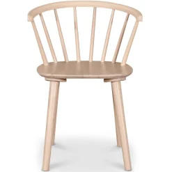 PiPi matgrupp, runt matbord Ø150 cm inkl 4 st Dalsland karmstolar - Whitewash + 4.00 x Stolsdyna