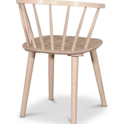 PiPi matgrupp, runt matbord Ø150 cm inkl 4 st Dalsland karmstolar - Whitewash + 4.00 x Stolsdyna