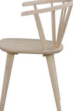 PiPi matgrupp, runt matbord Ø150 cm inkl 4 st Dalsland karmstolar - Whitewash