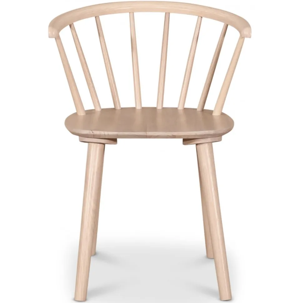 PiPi matgrupp, runt matbord Ø150 cm inkl 4 st Dalsland karmstolar - Whitewash + 3.00 x Möbeltassar