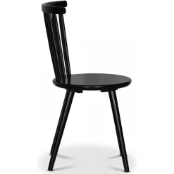 PiPi ovalt matgrupp 240 cm inkl 8 st svarta pinnstolar Castor - Oljad ekfanér + 8.00 x Stolsdyna