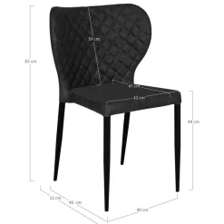 Pisa matstol - Svart