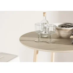 Plaza barbord Ø70 cm - Whitewash