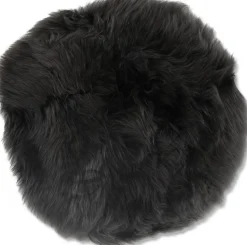 Plaza stolsdyna fårskinn 37 cm - Mörkgrå