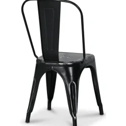 Plåtstol Industry Ingo i plåt - Borstad Svart / Silver + Textilrengöring för möbler