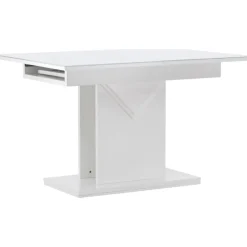 Pluto matbord 120-160 x 90 cm - Vit