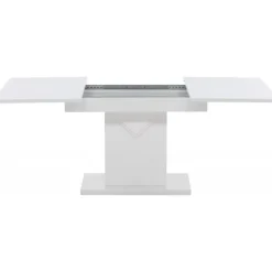 Pluto matbord 120-160 x 90 cm - Vit