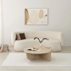 Podium soffbord Ø90 cm - Travertin