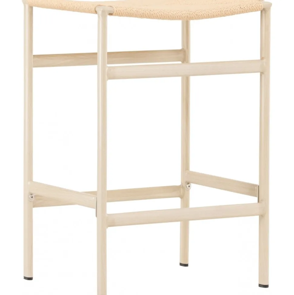 Polly barstol - Beige/Whitewash