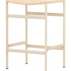 Polly barstol - Beige/Whitewash