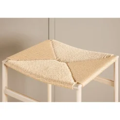 Polly barstol - Beige/Whitewash