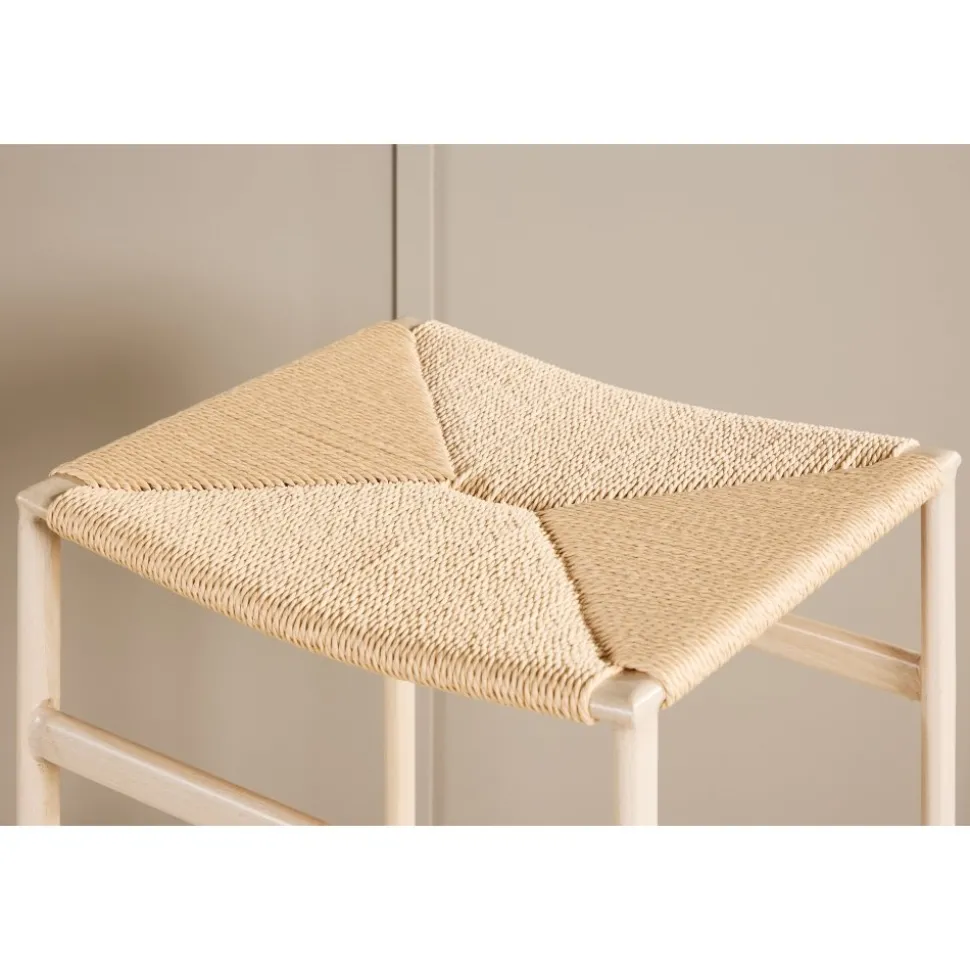 Polly barstol - Beige/Whitewash