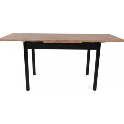 Polo matbord 110-170 x 75 cm - Valnöt/svart