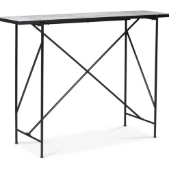 Portland barbord 140 cm - Marmor/svart + Textilrengöring för möbler