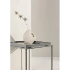 Porto sidobord 45 x 45 cm - Mörkgrå