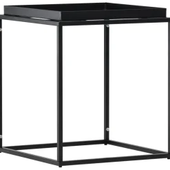 Porto sidobord 45 x 45 cm - Svart