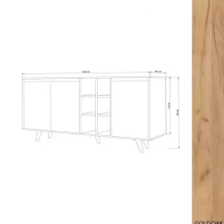 Prava skänk - Ek/vit