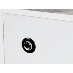 Prizma soffbord 90 x 90 cm - Vit marmor