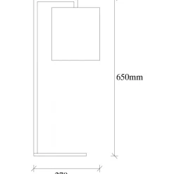 Profil bordslampa - Vit/svart
