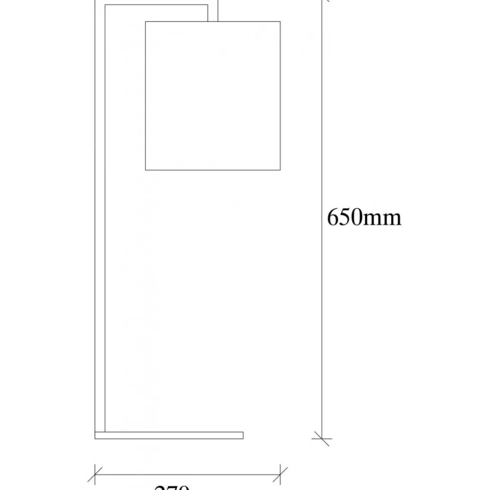 Profil bordslampa - Vit/svart
