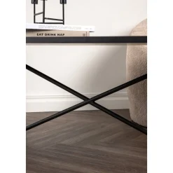 Pryor soffbord 110 x 70 cm - Svart