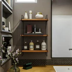 Pulalis vägghylla - Valnöt